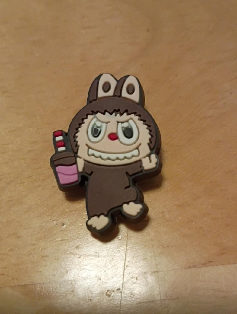 10 for $10 Jibbitz Croc Charms - Labubu Brown Monster w/ Pink Drink - New